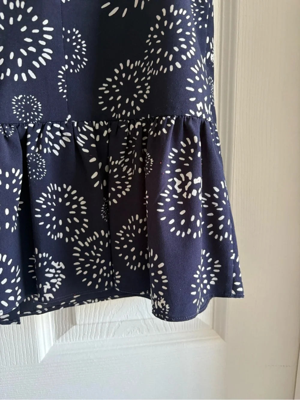 CAbi Navy Floral Burst Sleeveless Button-Front Shell - Picture 3 of 4